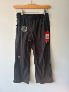 The North Face Resolve Rain Pants Youth Medium 10/12 Black NWT Waterproof